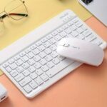 Ασύρματο Πληκτρολόγιο & Ποντίκι Ροζ Επαναφορτιζομενο electronistas.gr