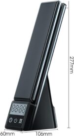 Αναδιπλούμενο Φωτιστικό Led Με Ρολόι & Ασύρματη Φόρτιση Κινητού electronistas.gr