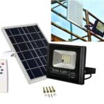 Led Ηλιακός Προβολέας 10W 2000LM Με Τηλεχειριστήριο IP66 6000Κ electronistas.gr