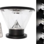 Led Ηλιακό Επιδαπέδιο Φωτιστικό Με Τηλεχειριστήριο IP67 electronistas.gr