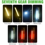 Led Cob Επαναφορτιζόμενος Φακός Mε 7 Λειτουργίες Φωτισμού electronistas.gr