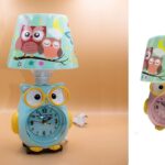 Παιδικό Πορτατίφ Mε Ρολόι "Κουκουβάγια" Γαλάζιο / Ροζ electronistas.gr