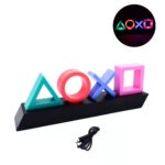 Led Φωτιστικό Playstation RGB Mε 3 Λειτουργίες Φωτισμού 30x10x6cm electronistas.gr