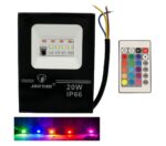 Led RGB Προβολέας 20W 12 SMD 1000LM 220V IP66 electronistas.gr