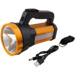 Led Επαναφορτιζόμενος Αδιάβροχος Φακός 6000K με 3 Λειτουργίες electronistas.gr