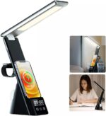 Αναδιπλούμενο Φωτιστικό Led Με Ρολόι & Ασύρματη Φόρτιση Κινητού electronistas.gr