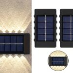 Σετ 2τμχ Led Ηλιακά Επιτοίχια Φωτιστικά 10 SMD Θερμό Λευκό electronistas.gr