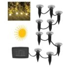 Led Αδιάβροχα Ηλιακά Καρφωτά Λαμπάκια 10τμχ 4m Με Πάνελ electronistas.gr