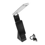 Αναδιπλούμενο Φωτιστικό Led Με Ρολόι & Ασύρματη Φόρτιση Κινητού electronistas.gr