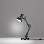 Φωτιστικό Γραφείου 40W Mε Σπαστό Βραχίονα Μαύρο 50x12cm Ε27 electronistas.gr