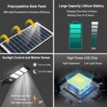 Led Ηλιακό Φωτιστικό 300W 51840LM Με Ανιχνευτή Κίνησης IP67 electronistas.gr