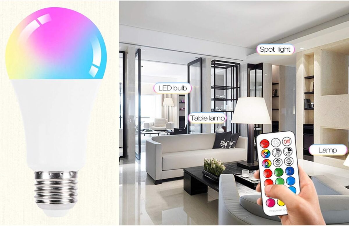 LED Λάμπα Ε27 RGB 12W Με Bluetooth & Ηχείο electronistas.gr