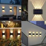 Σετ 2τμχ Led Ηλιακά Επιτοίχια Φωτιστικά 10 SMD Θερμό Λευκό electronistas.gr