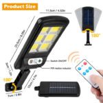 Led Ηλιακό Φωτιστικό 30W Με Ανιχνευτή Κίνησης IP66 6500K electronistas.gr