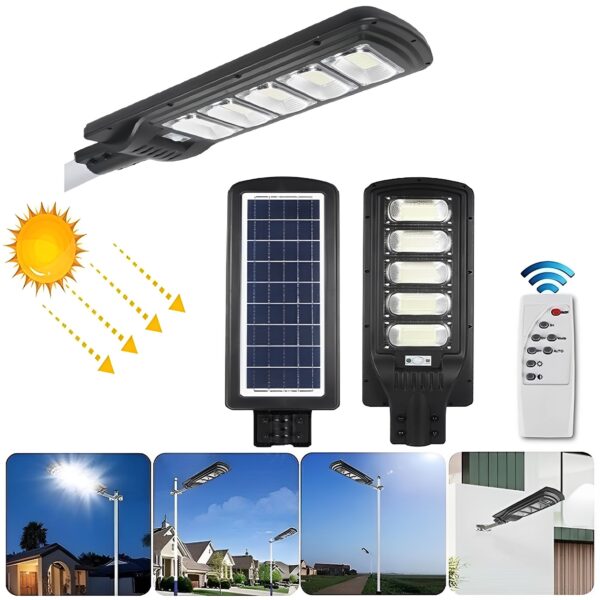 Led Ηλιακός Προβολέας 250W 19200LM Με Ανιχνευτή Κίνησης 6000Κ electronistas.gr