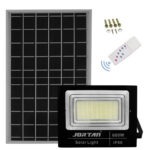 Led Ηλιακός Προβολέας 600W 48000LM Mε Πάνελ & Τηλεχειριστήριο IP66 6000K electronistas.gr