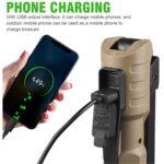 Led Cob Επαναφορτιζόμενος Φακός Mε 7 Λειτουργίες Φωτισμού electronistas.gr