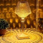 Led Επαναφορτιζόμενο RGB Φωτιστικό “Crystal” Mε Τηλεκοντρόλ electronistas.gr