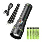 Αδιάβροχος Φακός Led Επαναφορτιζόμενος 90W 40000lm electronistas.gr