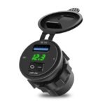 Αδιάβροχος Φορτιστής / Βολτόμετρο 12/24V Με Διακόπτη ON/OFF electronistas.gr