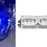 Οπίσθιο Φανάρι Μοτοσυκλέτας Strobe Led 12V Μπλε electronistas.gr
