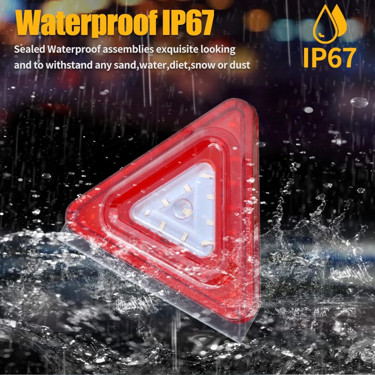 Σετ 2τμχ Τρίγωνα Φανάρια 12-24V 30W 31LED IP67 electronistas.gr