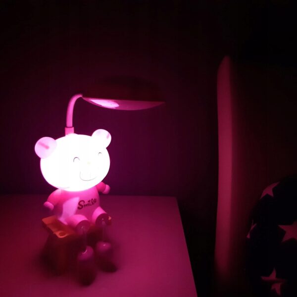 Παιδική Επιτραπέζια Λάμπα Γραφείου "Αρκουδάκι" Ροζ electronistas.gr
