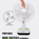 Φορητός Ηλιακός Ανεμιστήρας 30cm 2 Ταχυτήτων electronistas.gr