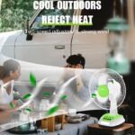 Φορητός Ηλιακός Ανεμιστήρας 30cm 2 Ταχυτήτων electronistas.gr