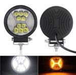 Στρογγυλός Προβολέας 27W 12-24V 6000K IP68 electronistas.gr