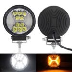 Στρογγυλός Προβολέας 27W 12-24V 6000K IP68 electronistas.gr