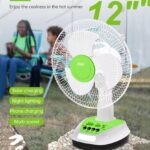 Φορητός Ηλιακός Ανεμιστήρας 30cm 2 Ταχυτήτων electronistas.gr