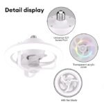 Led RGB Ανεμιστήρας Οροφής & Λάμπα 50W 2400LM electronistas.gr