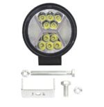Στρογγυλός Προβολέας 27W 12-24V 6000K IP68 electronistas.gr