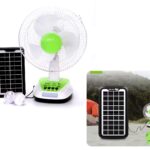 Φορητός Ηλιακός Ανεμιστήρας 30cm 2 Ταχυτήτων electronistas.gr