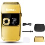 Ξυριστική Μηχανή Προσώπου Επαναφορτιζόμενη Χρυσό electronistas.gr