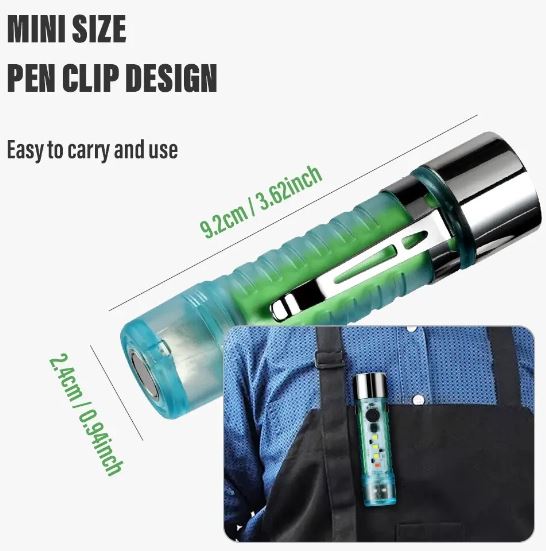 Led Mini Επαναφορτιζόμενος Φακός IPX6 Με 3 Λειτουργίες Φωτισμού electronistas.gr