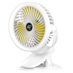Επαναφορτιζόμενο Ανεμιστηράκι 4W Με Κλιπ Και Φωτισμό electronistas.gr