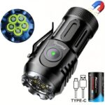 Led Mini Επαναφορτιζόμενος Φακός Με 4 Εντάσεις Φωτισμού electronistas.gr