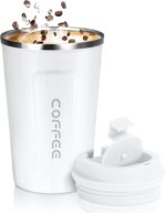 Ανοξείδωτο Ποτήρι Θερμός 380ml Λευκό electronistas.gr