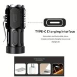 Led Mini Επαναφορτιζόμενος Φακός Με 4 Εντάσεις Φωτισμού electronistas.gr