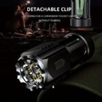 Led Mini Επαναφορτιζόμενος Φακός Με 4 Εντάσεις Φωτισμού electronistas.gr