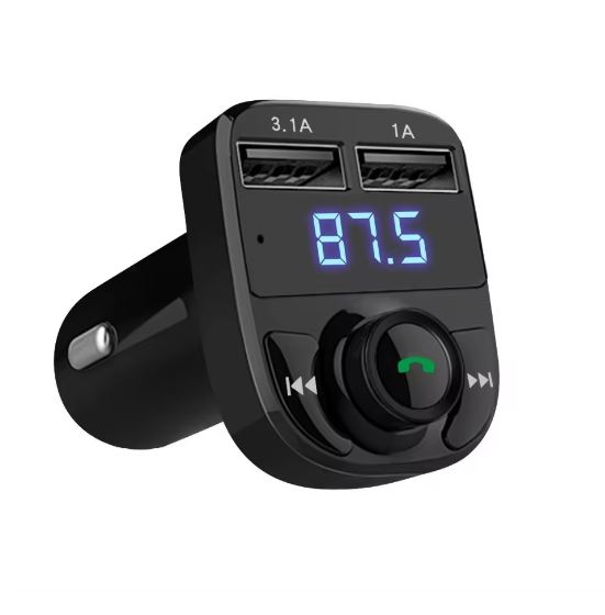 Πομπός FM / Bluetooth / Φορτιστής 2xUSB 1 & 2A Αυτοκινήτου electronistas.gr