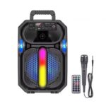 Φορητό Ηχείο Bluetooth Super Bass 8″ Με Μικρόφωνo electronistas.gr