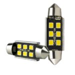Σετ 2τμχ Led Λάμπες Αυτοκινήτου Canbus 6SMD 6500K 12V 39mm electronistas.gr