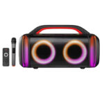 Φορητό Ηχείο Bluetooth Super Bass 5.5″ 60W Με Ασύρματο Μικρόφωνo electronistas.gr