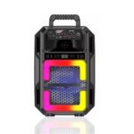 Φορητό Ηχείο Bluetooth Super Bass 8″ Με Ενσύρματο Μικρόφωνo electronistas.gr