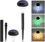 Led Πολύχρωμο Ηλιακό Φωτιστικό Κήπου electronistas.gr