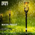 Led Ηλιακή Δάδα Κήπου Με Εφέ Φλόγας 60cm electronistas.gr