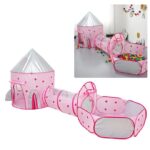 Παιδική Σκηνή Πτυσσόμενη Με Τούνελ Ροζ electronistas.gr